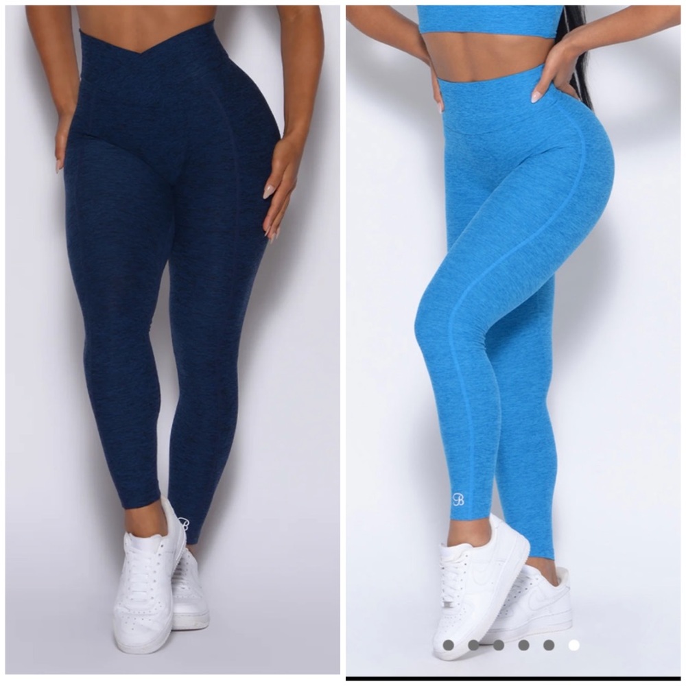 ISO Sapphire Blue and Sky Blue Leggings In Size Smalls